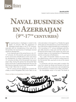 Naval Business in Azerbaijan (9Th-17Th Centuries)