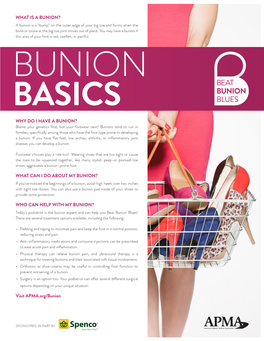 Bunion Basics