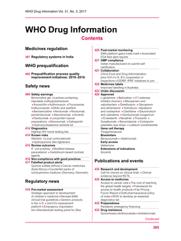 WHO Drug Information Vol