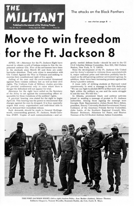 Move to Win Freedom for the Ft. Jackson 8