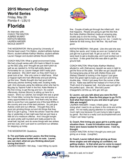 Florida Press Quotes