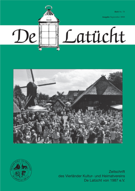 Zeitschrift Des Vierländer Kultur- Und Heimatvereins De Latücht Von 1987 E.V