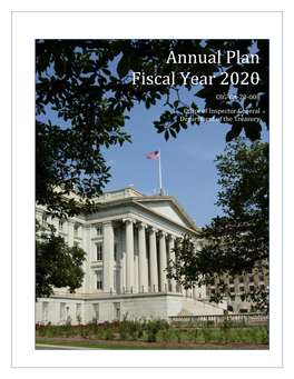 Annual Plan Fiscal Year 2020