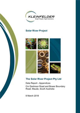 Solar River Project the Solar River Project Pty