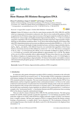 How Human H1 Histone Recognizes DNA