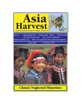 2001 Asia Harvest Newsletters
