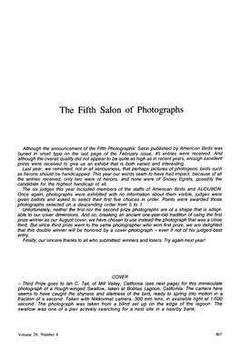 The Fifth Salon of Photographs