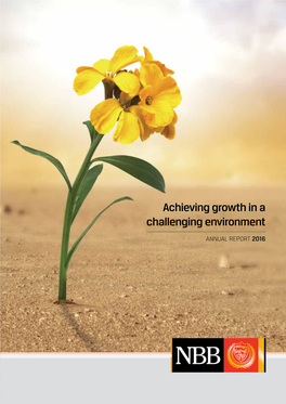 Achieving Growth in a Challenging Environment