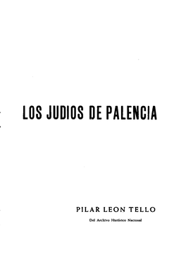 Los Judios De Palencia