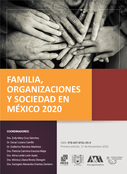 Familia, Organizaciones Y Sociedad En México 2020