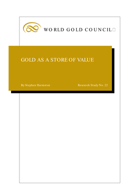 Gold As a Store of Value