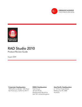 Rapid Application Development Software | Codegear RAD Studio