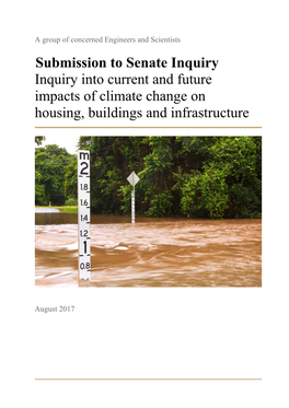 Submission to Senate Inquiry Inquiry Into Current and Future Impacts of Climate Change on Housing, Buildings and Infrastructure