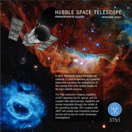 Hubble Space Telescope Observer’S Guide Winter 2021