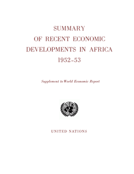 Africa 1952-1953