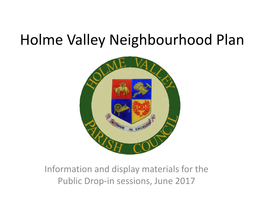 Holme Valley Neighbourhood Plan