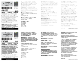 Datasheet for Protein Phosphatase 1 (PP1) (P0754; Lot 0121306)