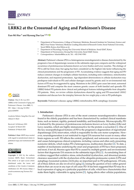 LRRK2 at the Crossroad of Aging and Parkinson's Disease