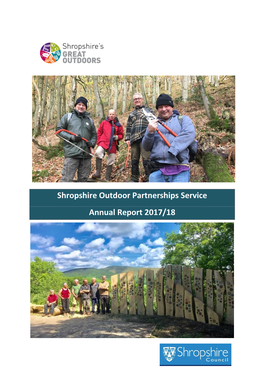Shropshire Outdoor Partnerships Service Annual Report 2017/18