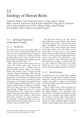 Geology of Hawaii Reefs