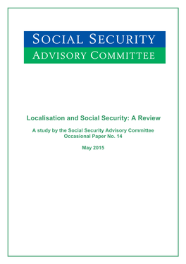 Localisation and Social Security: a Review