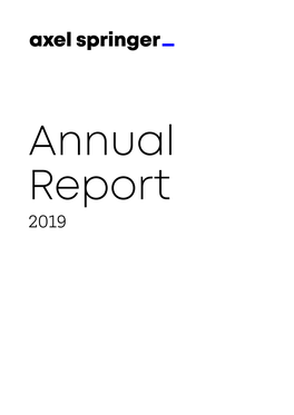 Annual Report 2019 Contents