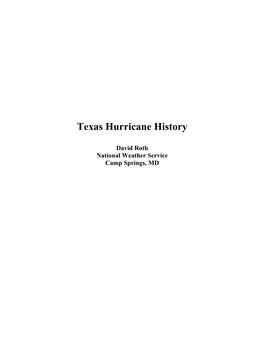 Texas Hurricane History