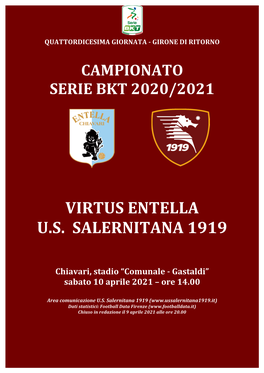 Virtus Entella U.S. Salernitana 1919