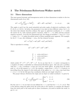 3 the Friedmann-Robertson-Walker Metric