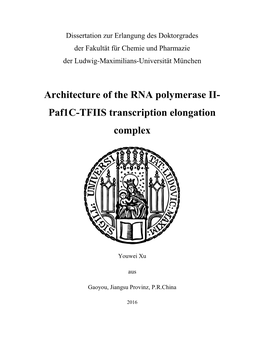 Architecture of the RNA Polymerase II-Paf1c-TFIIS Transcription Elongation Complex