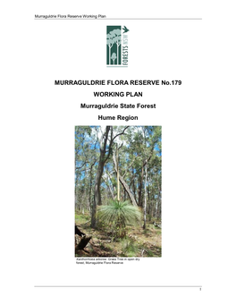 Murraguldrie Flora Reserve Working Plan