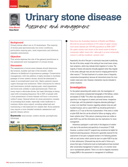 Urinary Stone Disease – Assessment and Management