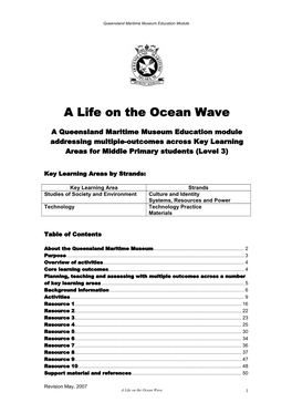 A Life on the Ocean Wave