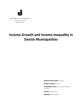 Growth and Ineqaulity in Danish Municipalities