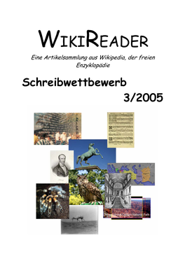 WIKIREADER Eine Artikelsammlung Aus Wikipedia, Der Freien