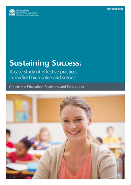 Sustaining Success: a Case Study of Effective Practices in Fairfield HVA