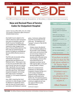 ICD-10 Coding Clinic Corner: Accountability Act of 1996 (HIPAA) Is 413.65(A)(2): Diabetes and Osteomyelitis