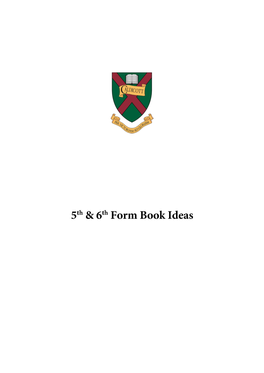 Senior School Book Ideas