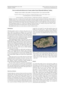 New Records and Rediscovery of Some Snakes from Gökçeada (Imbros), Turkey