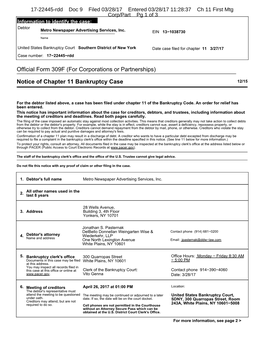 Official Form 309F (For Corporations Or Partnerships)