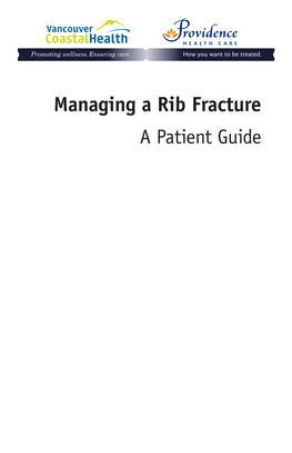 Managing a Rib Fracture: a Patient Guide