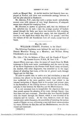 On the Isthmus of Suez and the Canals of Egypt.” by JOSEPHGLYNN, F.R.S., M