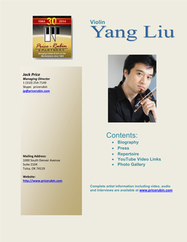 Yang Liu – Biography