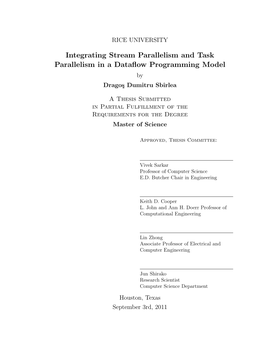 Integrating Stream Parallelism and Task Parallelism in a Dataflow Programming Model