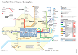 Buses from Holborn Circus and Chancery Lane BRIXTON