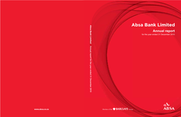 Absa Bank Limited Absa Bank Limited Annual Report for the Year Ended 31 December 2010