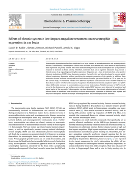 Effects of Chronic Systemic Low-Impact Ampakine Treatment On