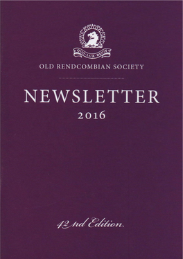 Old Rendcombian Society Newsletter 2016