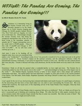 The Pandas Are Coming, the Pandas Are Coming!!! by DRAS Member Derek P.S