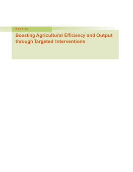 Boosting Agricultural Efficiency and Output Through Targeted Interventions